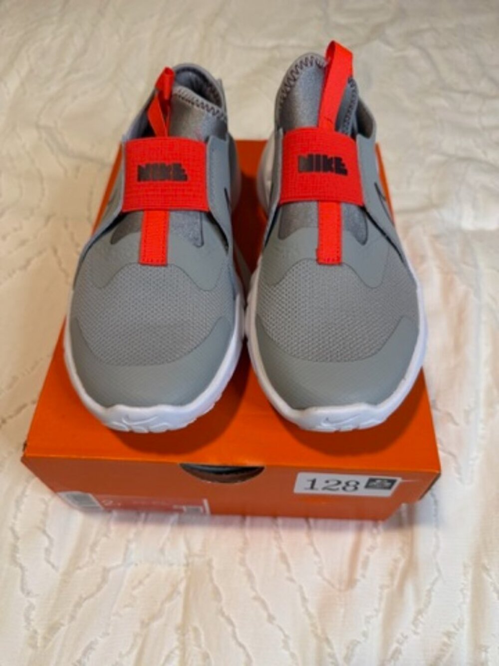 Youth size 2Y Brand New In The Box Color Lt Smoke Grey/Team Red-White